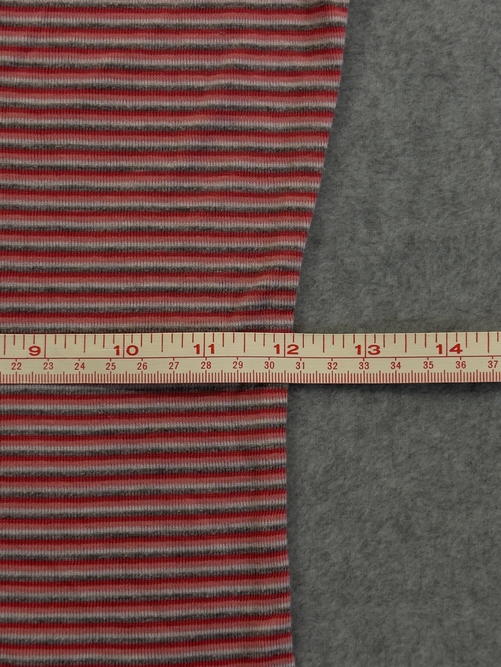 Vintage Y2K Guess Jeans Red & Gray Striped Tank Top Cami with Lace - Picture 6 of 6